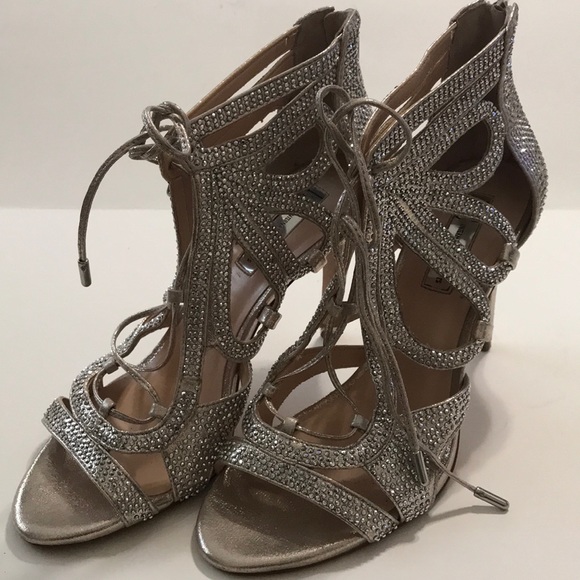 INC Stunning Fancy Shimmer Glamorous Heel Sandals
